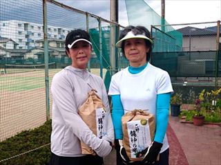 優勝  瀬川登惠子・岡美香ペア(西福岡テニスクラブ/西福岡テニスクラブ)